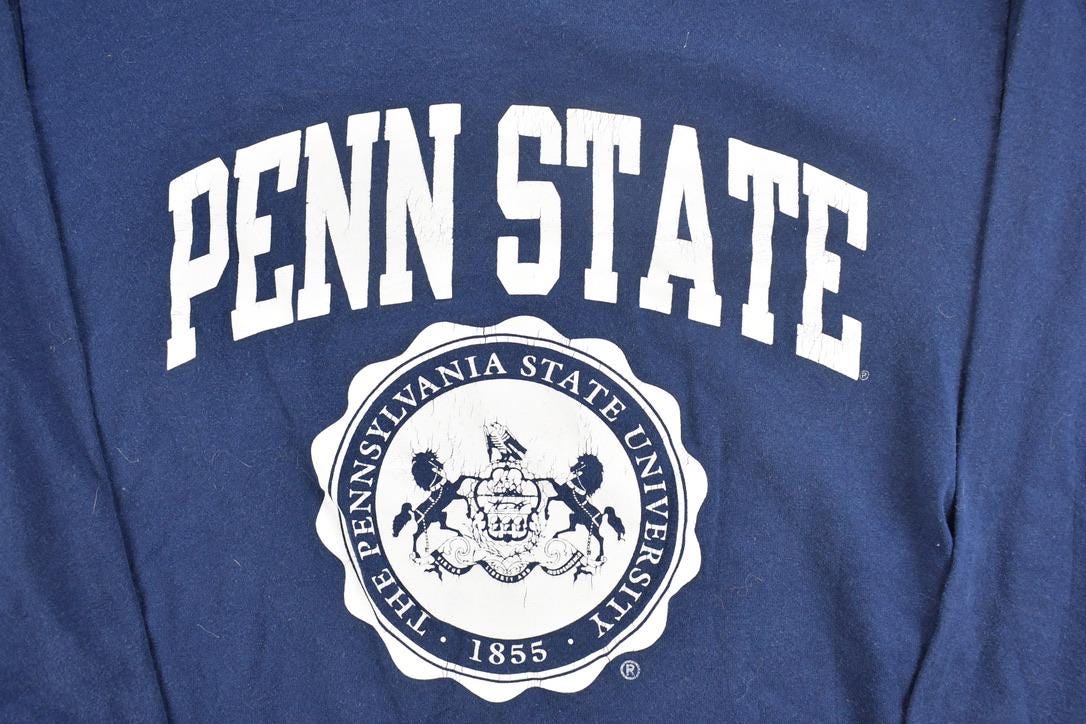 Vintage 1990s Penn State University Collegiate Long Sleeve T-Shirt