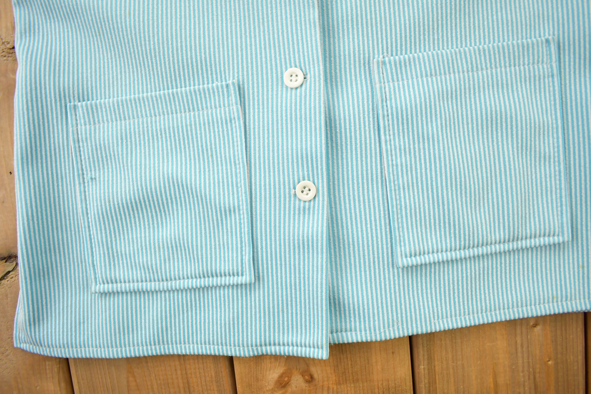 Vintage 1960s Women's Striped Polo Shirt & Skirt Set Size 10