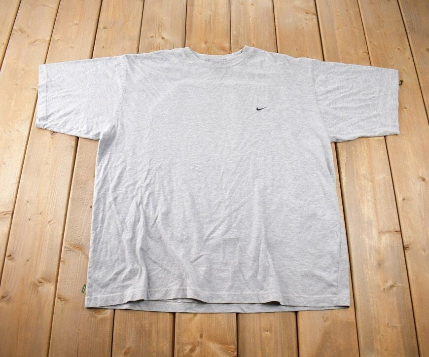 Vintage 1997 Nike Embroidered Mini Swoosh T-Shirt Size XL