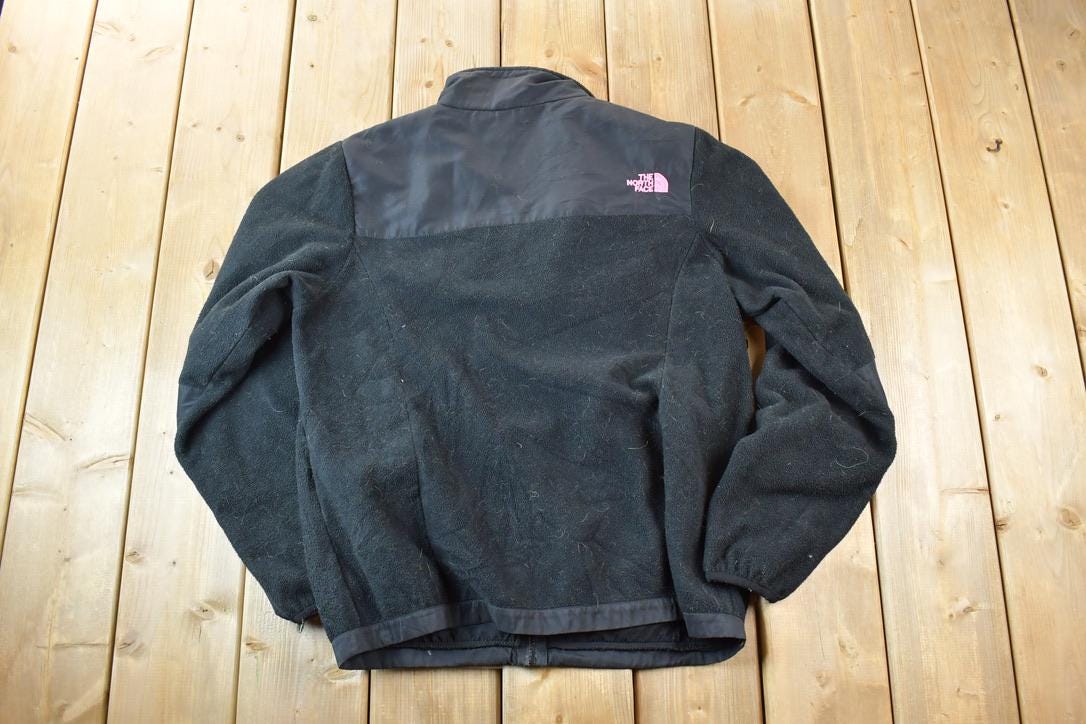 Vintage 1990s The North Face Fleece Pink Logo Sweater  Outdoorsman  90s Sweater  Streetwear  Hiking  Fleece Zip up