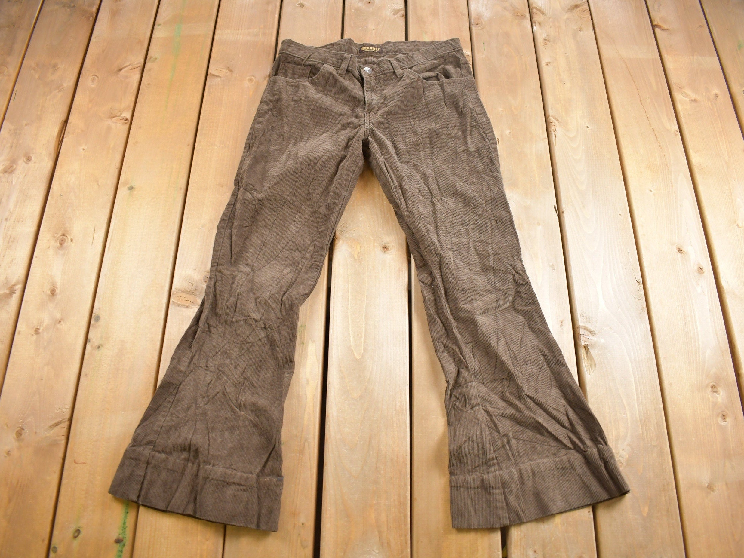 Vintage 1990s Run & Fly Corduroy Flared Pants