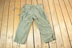 Vintage 1990s Army Green Cargo Pants Size 38 x 24 Made In