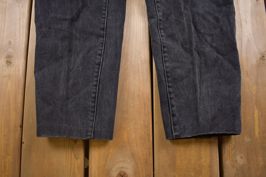 Vintage 1990's Jordache Black Washed Jeans 28 x 27