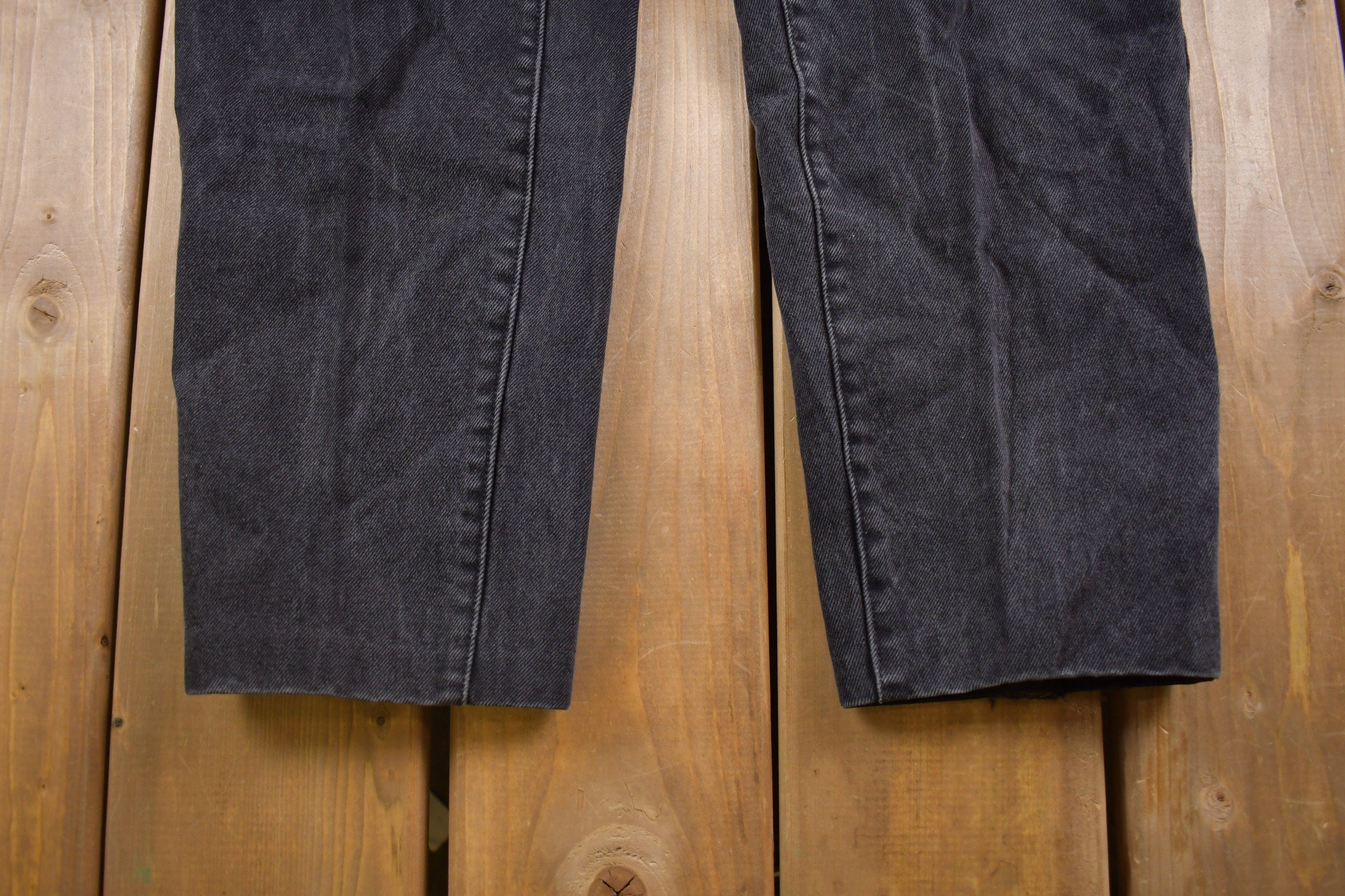 Vintage 1990's Jordache Black Washed Jeans 28 x 27