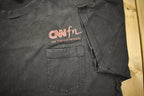 Vintage 1990s CNN The Financial Network News Station Graphic T-Shirt