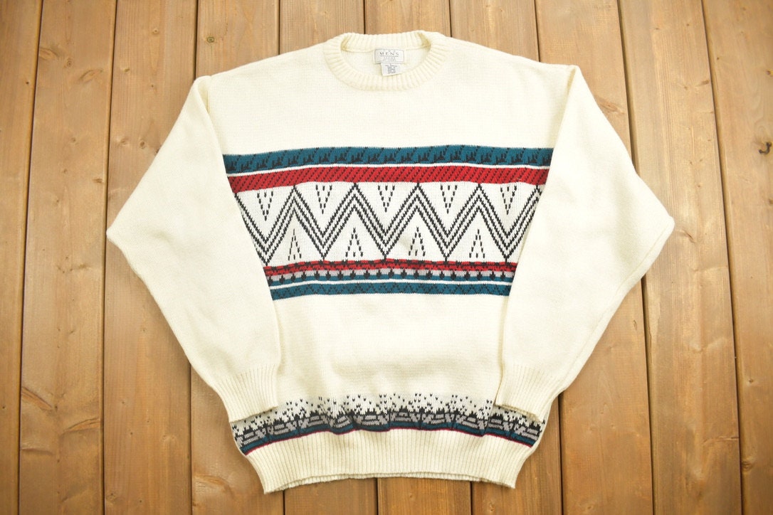 Vintage 1990s The Men's Store Knitted Crewneck Sweater