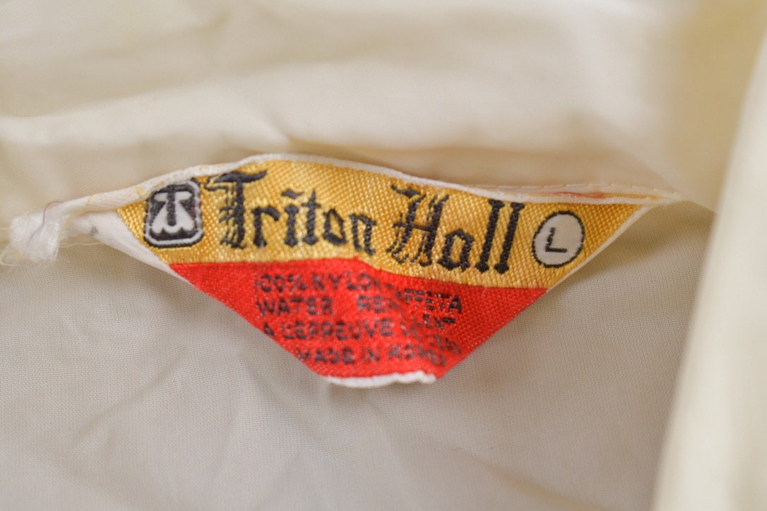 Vintage 1980s Triton Hall Windbreaker Jacket