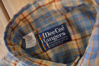 Vintage 1980s Dee Cee Rangers Pearl Snap Plaid Button Up Flannel Shirt Made In USA Size S