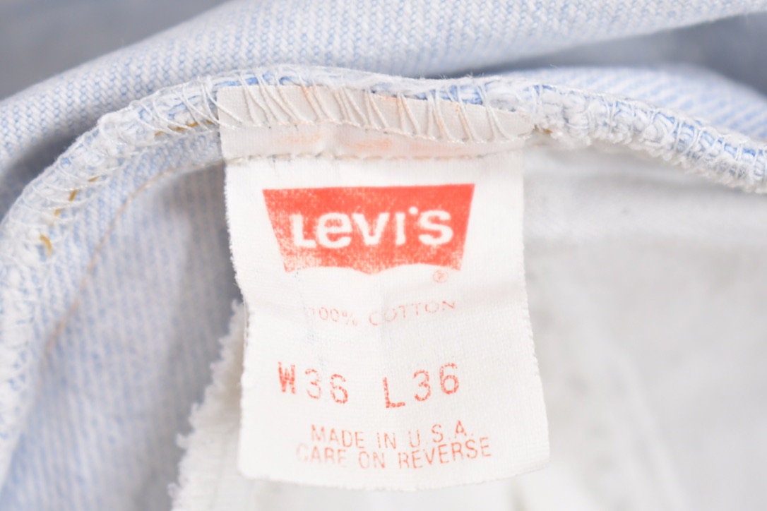 Vintage 1980s Levi's 505 Orange Tab Jean Shorts Size 34 x 10