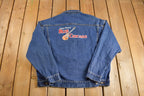 Vintage 1990s Embroidered Denim Jean Jacket