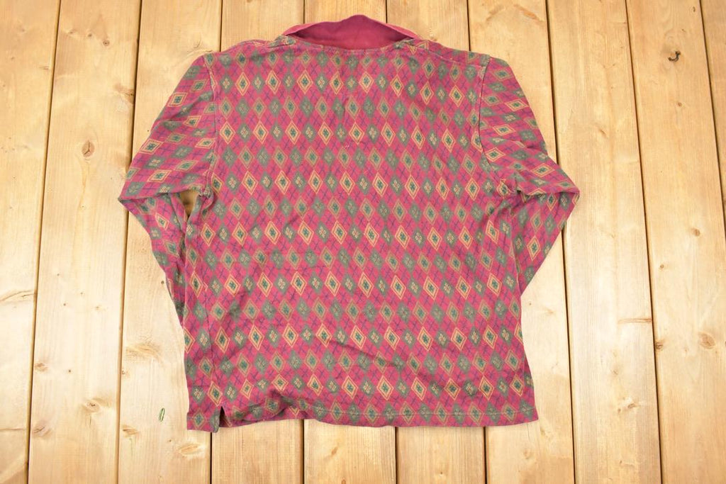 Vintage 1990s John Ashford Quarter Button Up Shirt Men's M