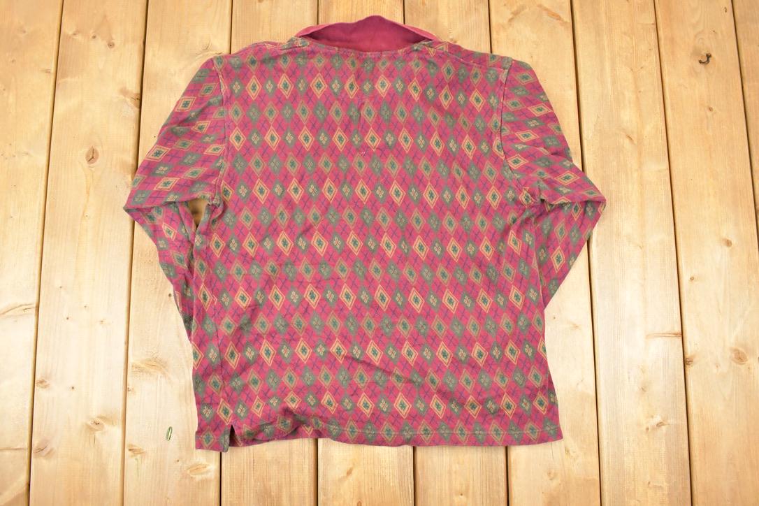 Vintage 1990s John Ashford Quarter Button Up Shirt Men's M