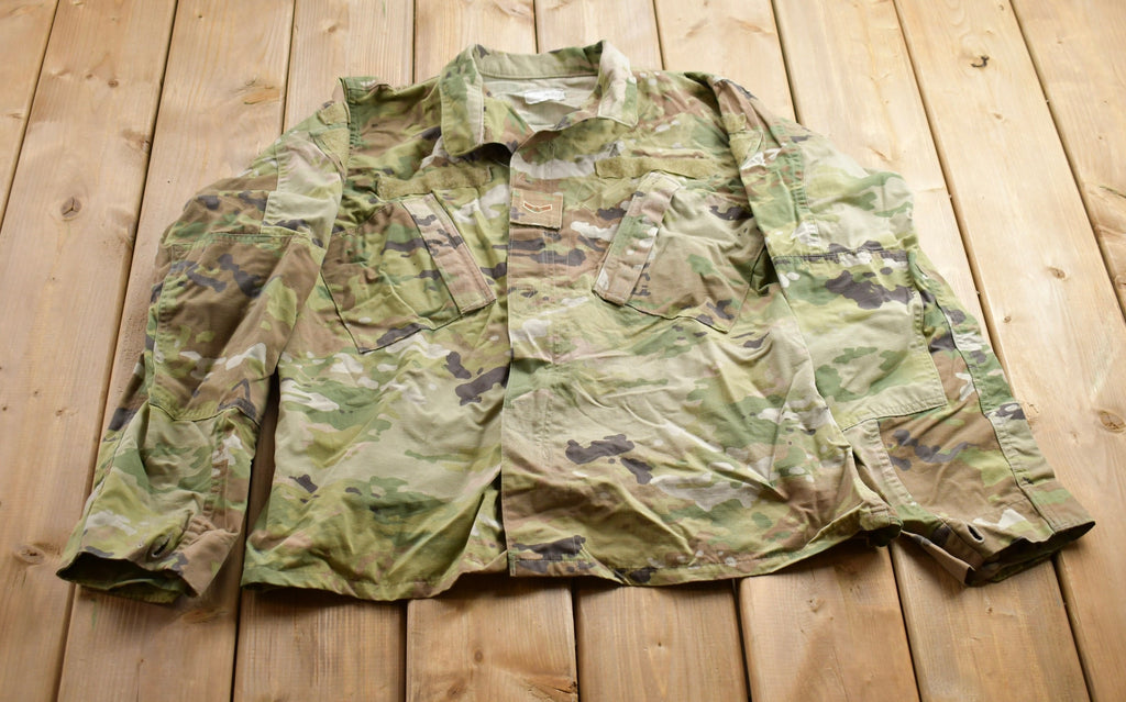 Vintage 2001 Military Insect Shield Button Up Shirt