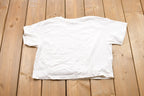 Vintage 1990s Kids Crazy Work Out Graphic Cropped T-Shirt / Graphic / 80s / 90s / Streetwear / Retro Style / Single Stitch / Made In USA