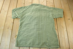 Vintage Navy Seabees Military Button Up Shirt