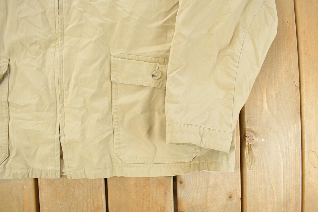 Vintage 1990s Polo Ralph Lauren Poplin Military Field Jacket Men's 2XL