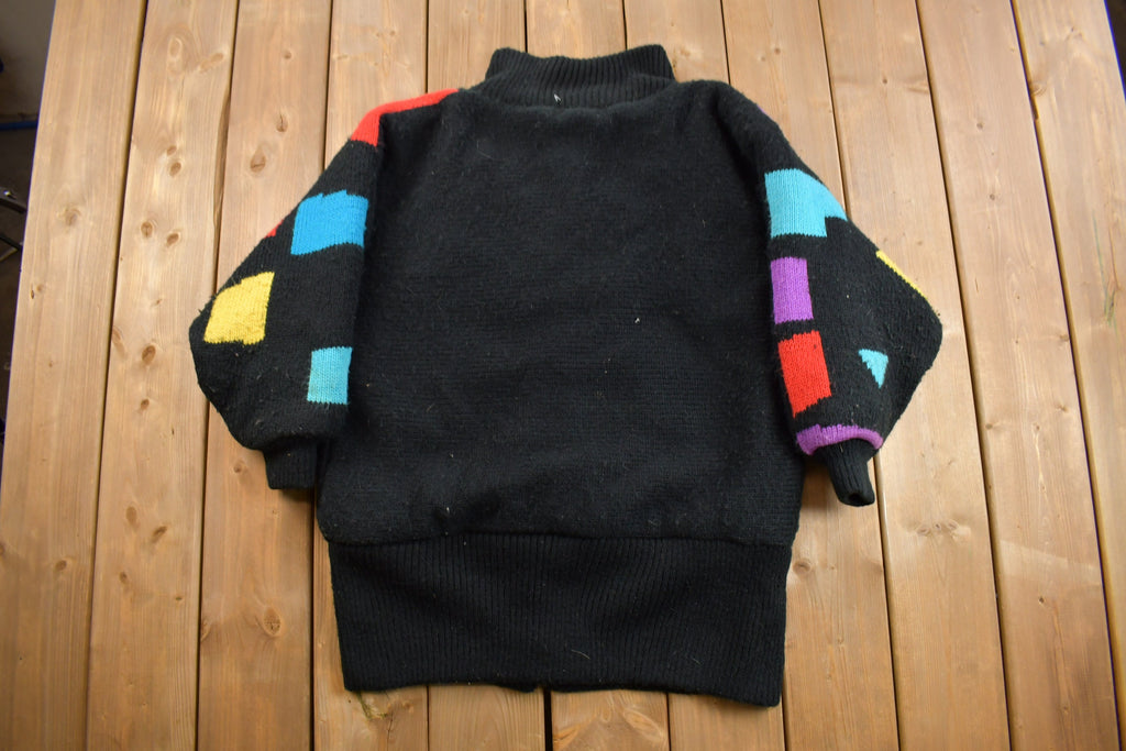 Vintage 1980s Carlisle Couture Knit Shawl Cardigan Jacket
