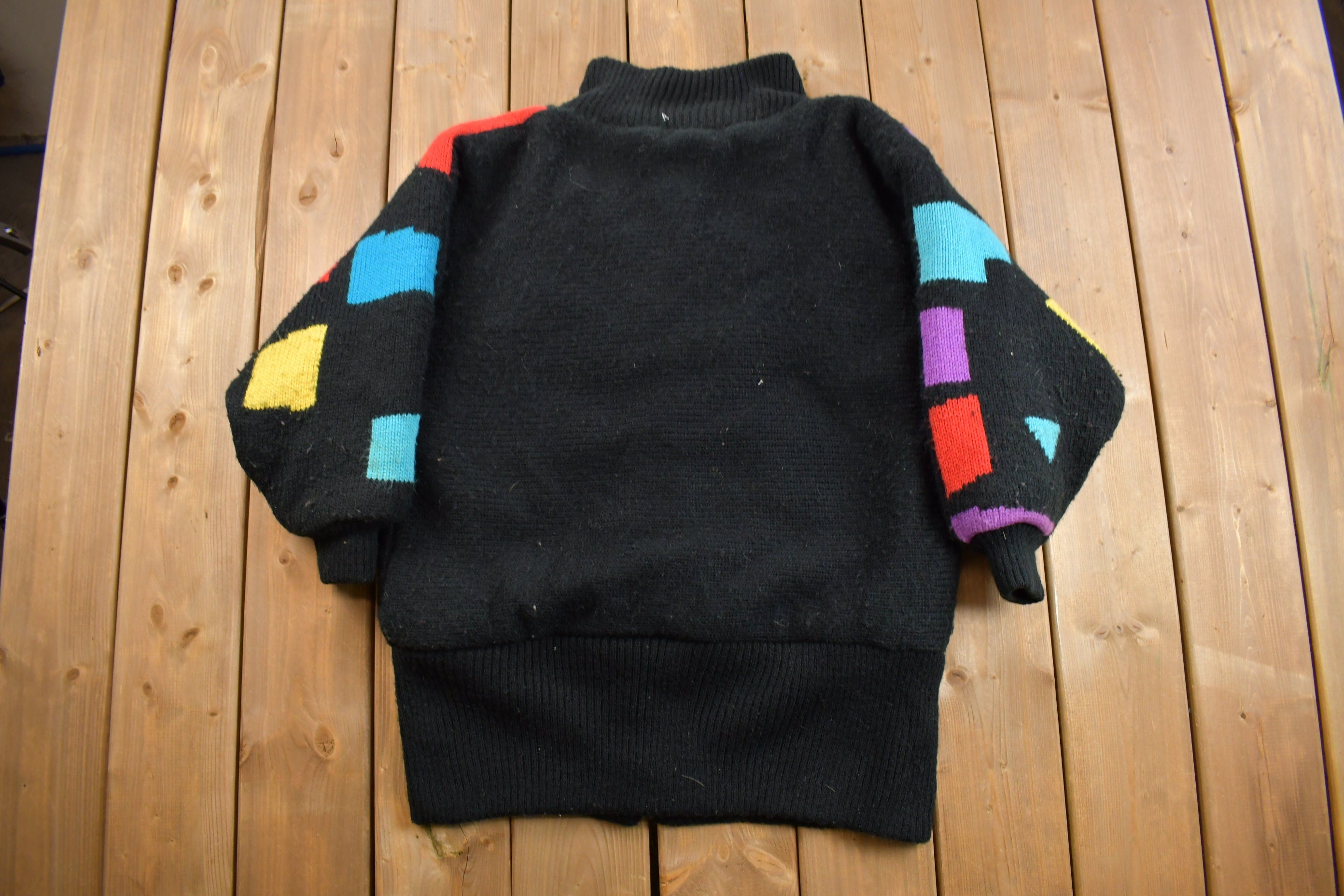 Vintage 1980s Carlisle Couture Knit Shawl Cardigan Jacket