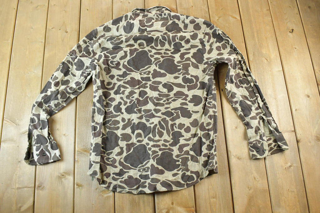 Vintage 1980s Sports Afield Camo Button Up Shirt