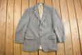 Vintage 1980s Orvis Herringbone Blazer Button Up Shirt