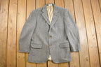 Vintage 1980s Orvis Herringbone Blazer Button Up Shirt