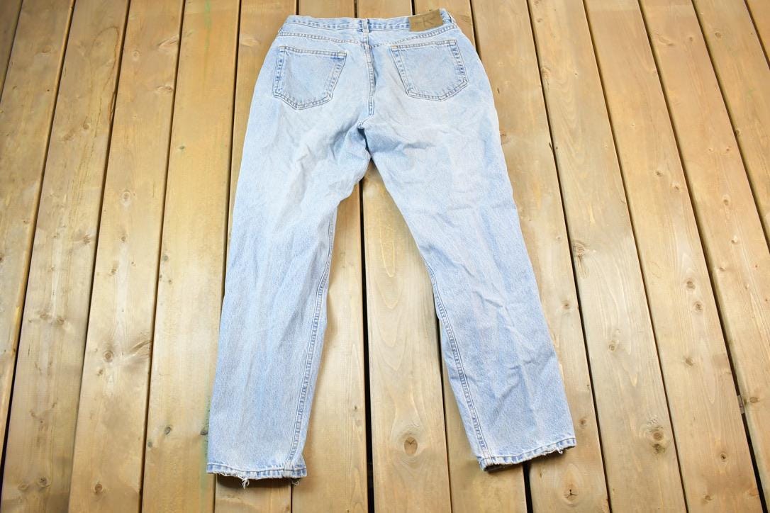Vintage 1990s Calvin Klein Union Made Denim Jeans Size 34 x 28 Made In USA