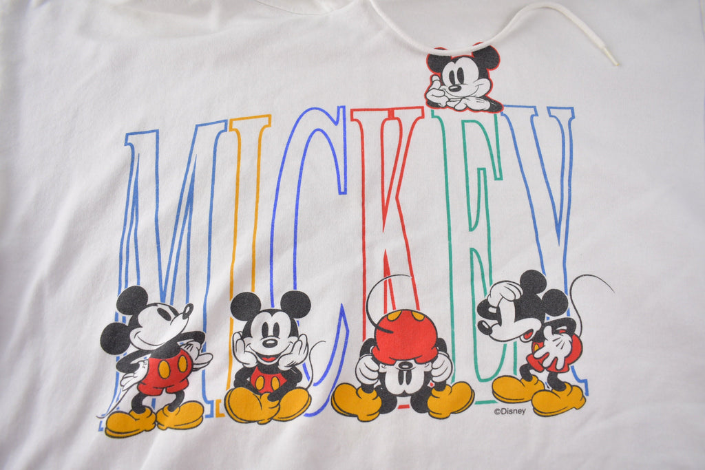 Vintage 1990s Mickey & Co Mickey Mouse Graphic Disney Hoodie Size M Made In USA
