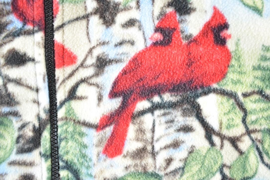 Vintage 1990s AOP Cardinal Fleece Outdoorsman Sweater Vest Womens XL
