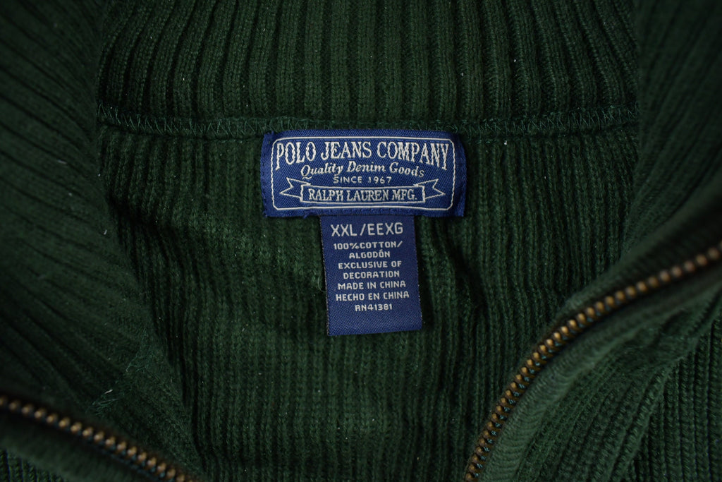 Vintage 1990s Polo Jeans Quarter Zip Sweatshirt