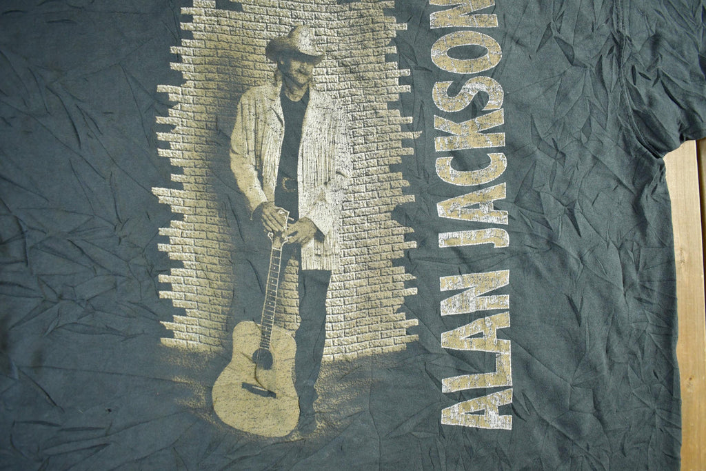 Vintage 1996 Alan Jackson Country Music Tour Graphic Band T-Shirt Men's XL