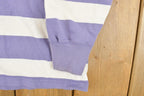 Vintage 1980's Polo Ralph Lauren Striped Crown Crest Crewneck Sweatshirt Men's Medium