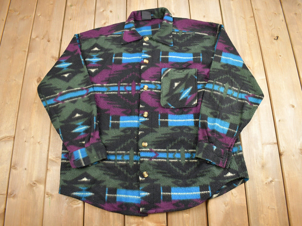 Vintage 1990s Santana Aztec Fleece Sweater