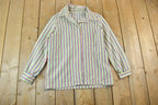 Vintage 1960s Striped Button Up Shirt