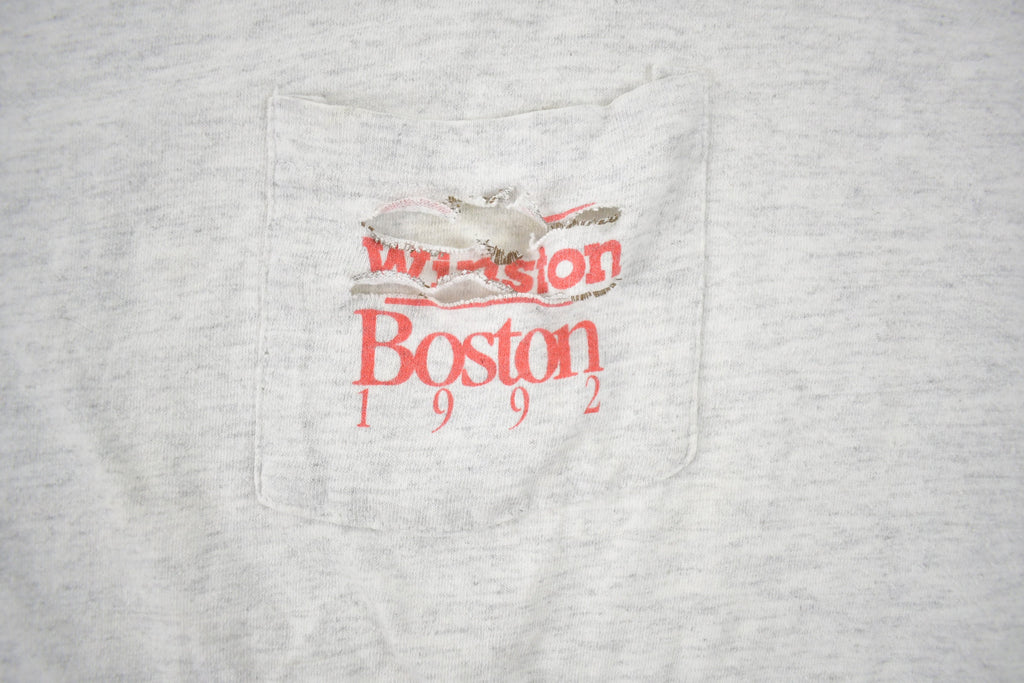 Vintage 1990s Winston Boston 1992 Souvenir T Shirt
