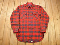 Vintage Country Traditionals By Pendleton Red Leslie Tartan Plaid Button Up Shirt