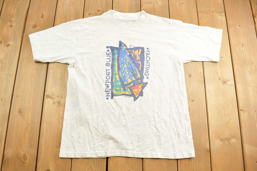 Vintage 1990s Souvenir Newport Yachting T Shirt