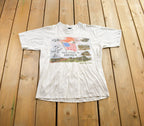 Vintage 1990s Take Pride in America Travel Single Stitch T Shirt Made In Size L