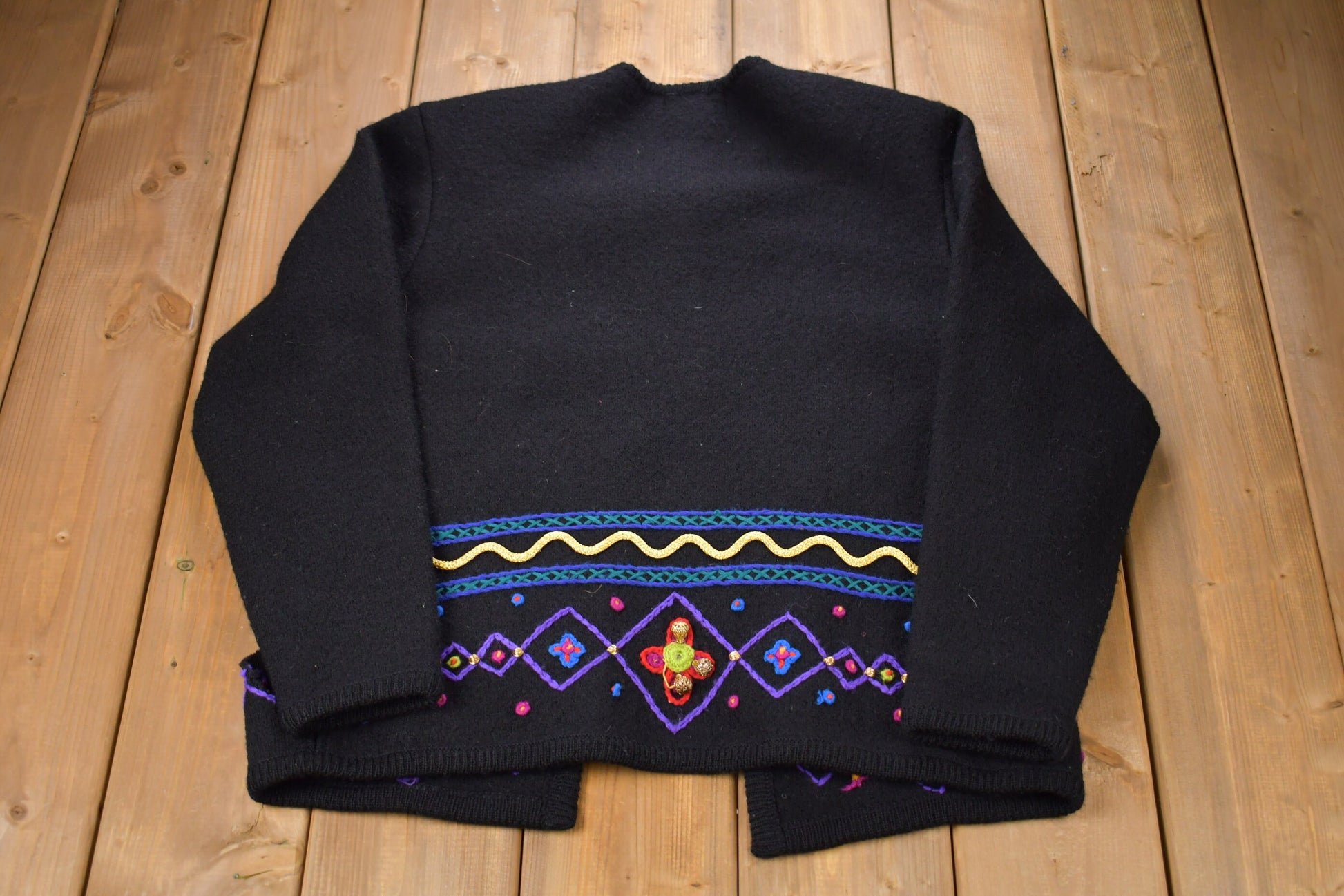 Vintage 1980s 100% Wool Knitted Sweater