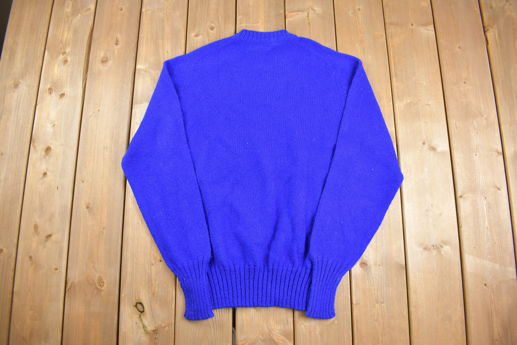 Vintage 1980s Woolrich Knitted Wool Crewneck Sweater /