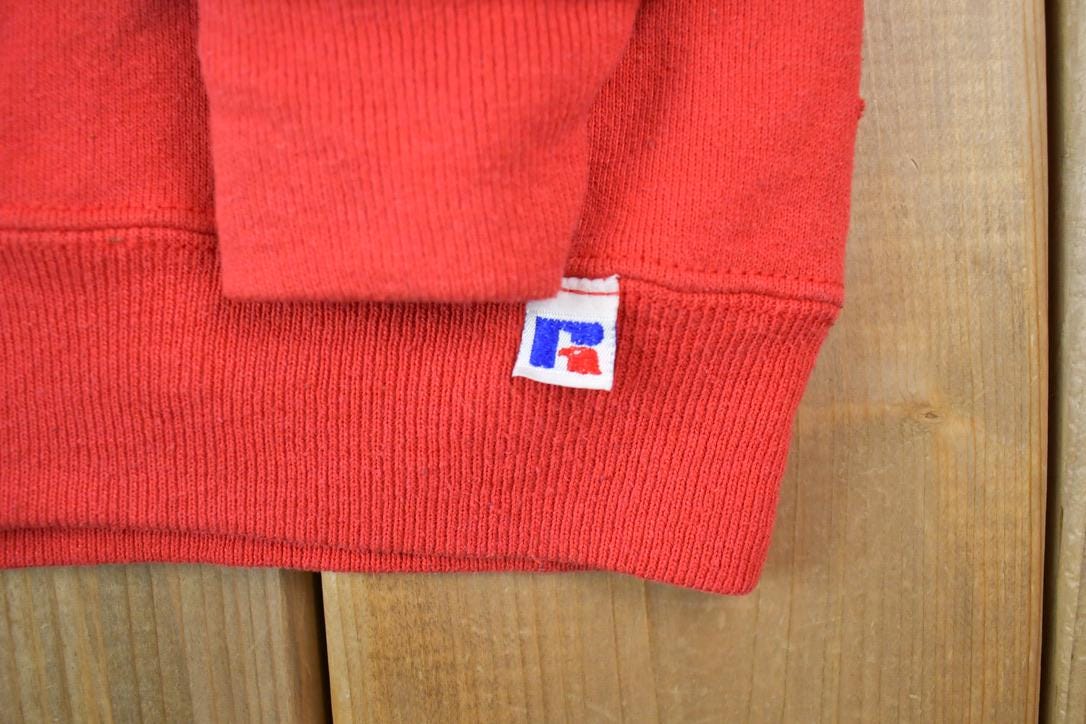 Vintage 1990s Neiman Marcus Russell Crewneck Sweatshirt / 90s Crewneck / Made In USA / Streetwear / Embroidered