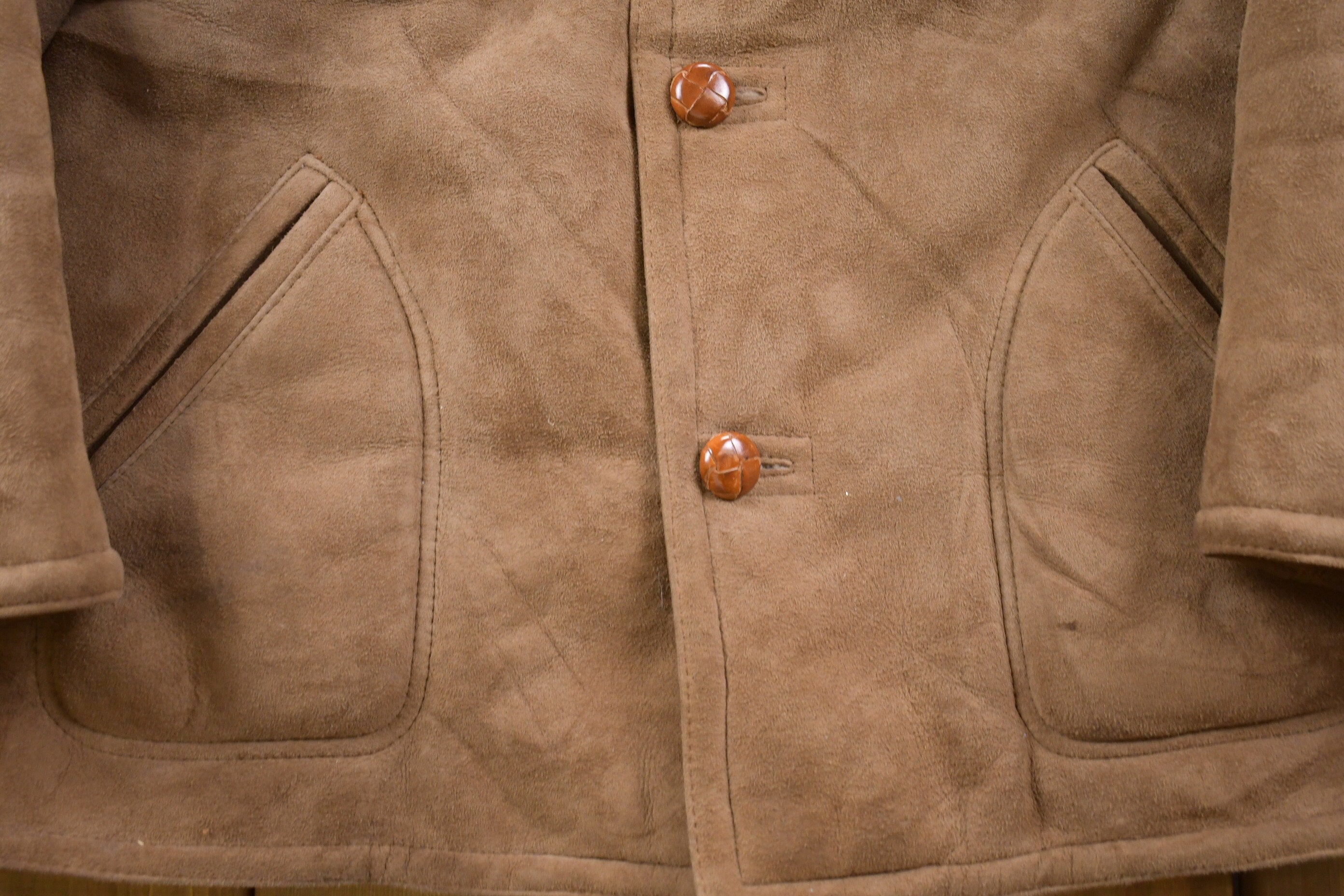 Vintage 1980s Shearling Leather Jacket