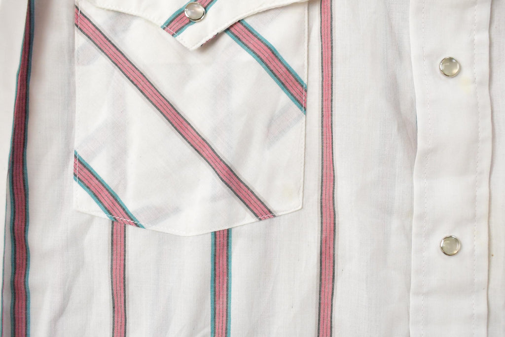 Vintage 1980s Panhandle Slim Striped Button Up Shirt Men's XL