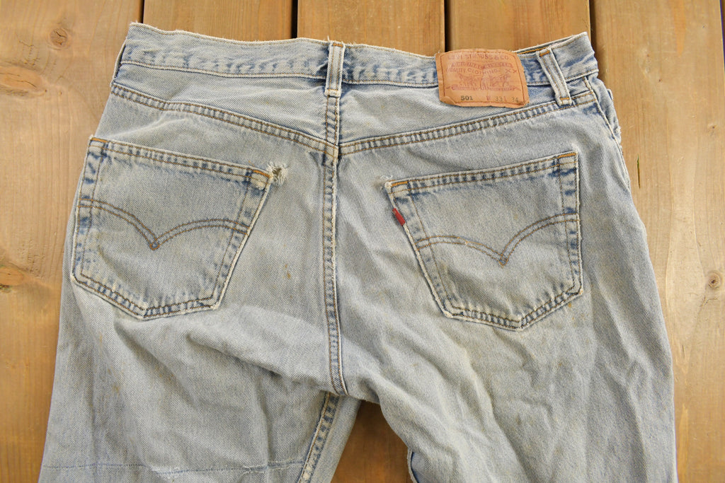 Vintage 1990s Levi's 501 Red Tab Denim Jeans Size 32 x 32.5