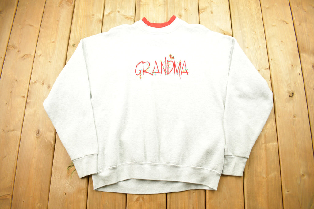 Vintage 1990s Grandma Crewneck Sweater