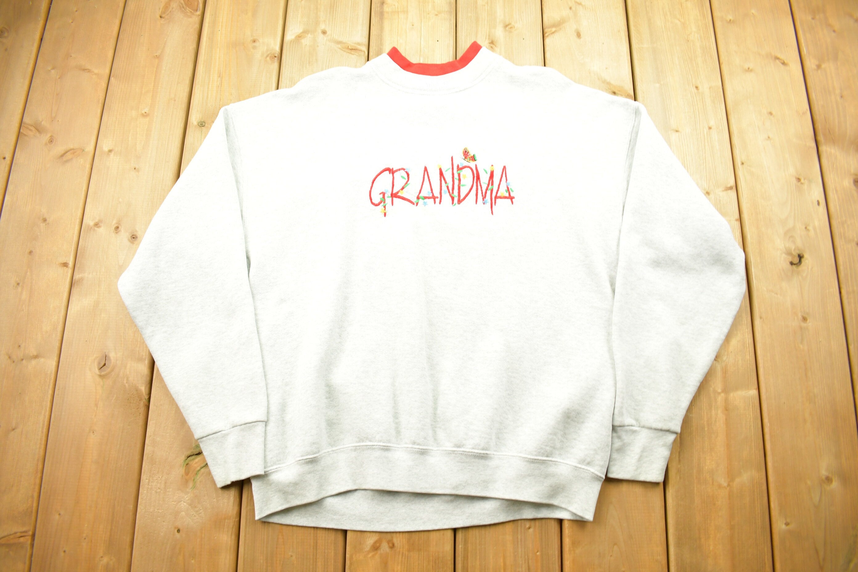 Vintage 1990s Grandma Crewneck Sweater