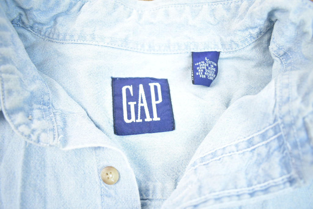 Vintage Y2k GAP Denim Button Up Shirt