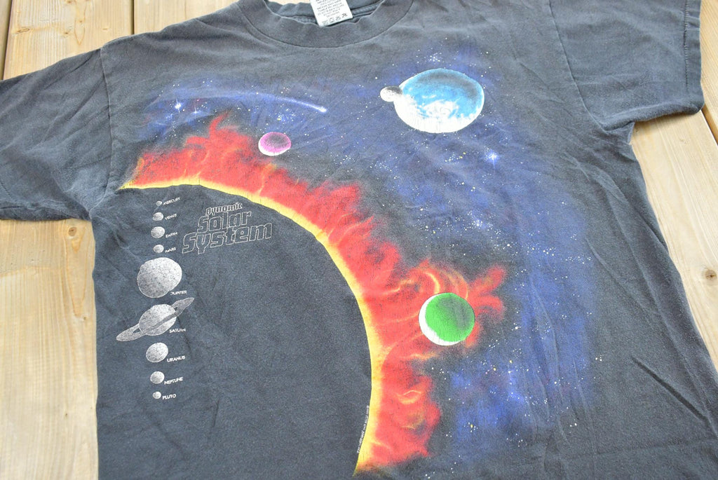 Vintage 1990 Harlequin Solar System Graphic T Shirt Mens