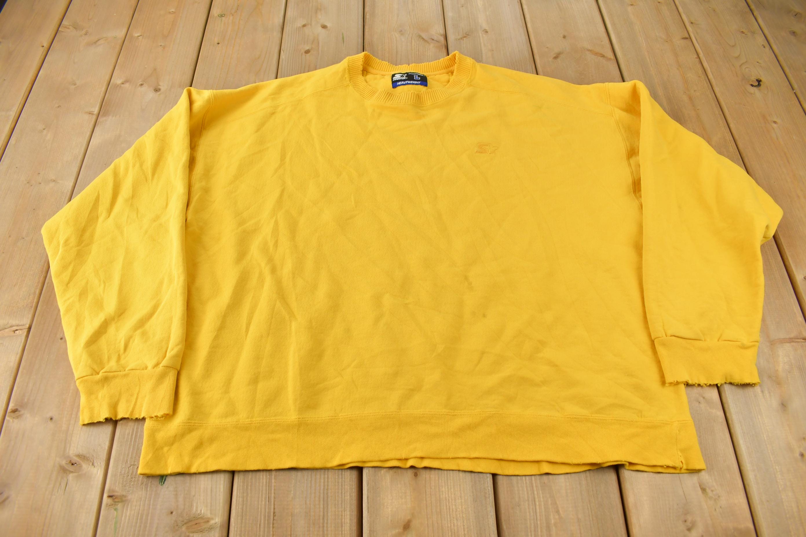Vintage 1990s Starter Heavy Weight Blank Crewneck Sweatshirt