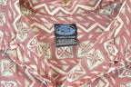 Vintage 1990s Aztec Cotton Button Up Shirt