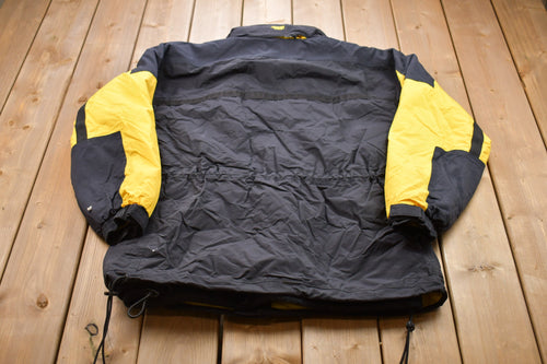 Vintage 1990s Brooks Color Block Puffer Jacket / Fleece Puffer / Vintage Bubble Jacket / Winter / Streetwear / 90s Brooks